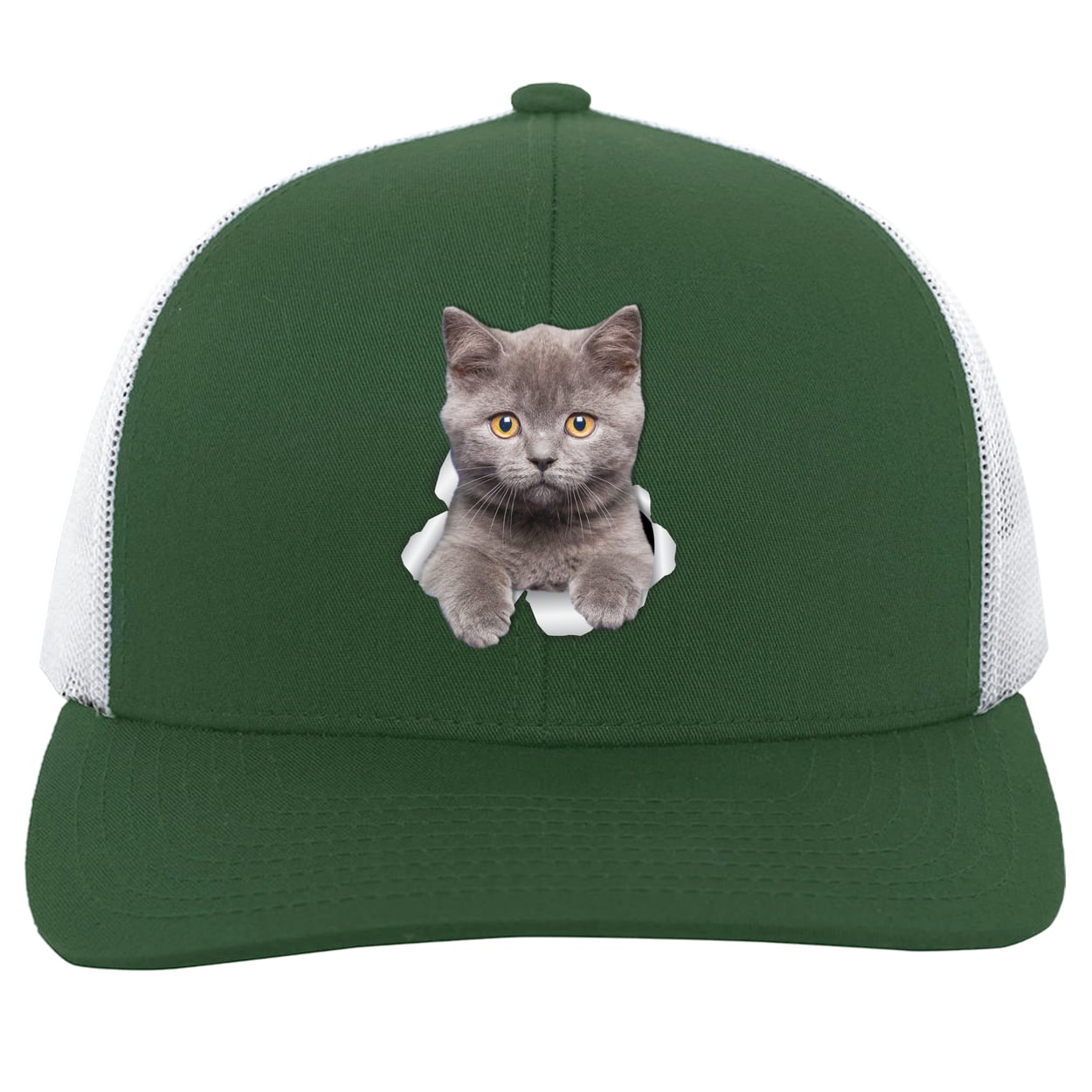 104C Trucker Snap Back - Dark Green/White