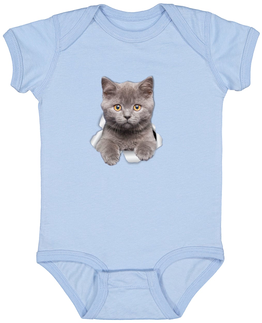 4424 Infant Fine Jersey Bodysuit - Light Blue