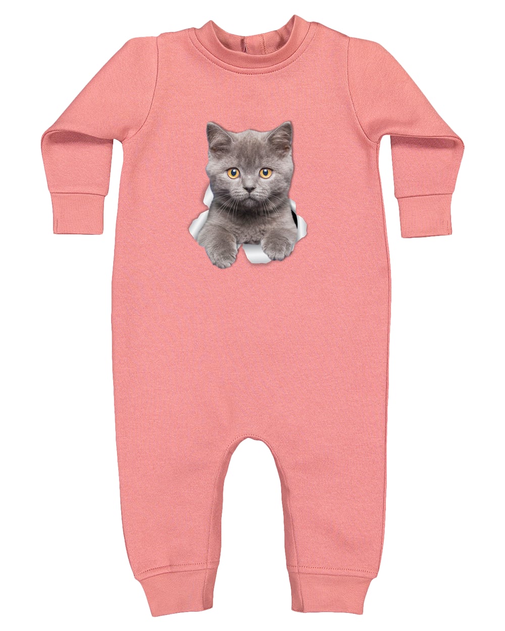 4447 Rabbit Skins Infant Fleece One-Piece Bodysuit - Mauvelous