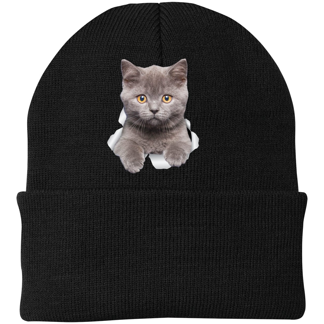 CP90 Port & Company Knit Beanie - Black