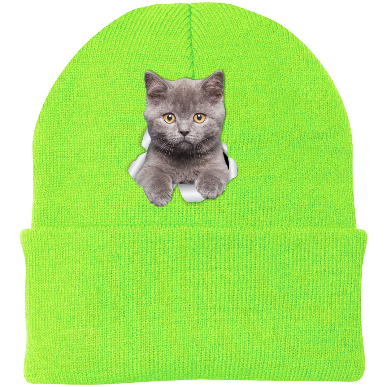 CP90 Port & Company Knit Beanie - Neon Green