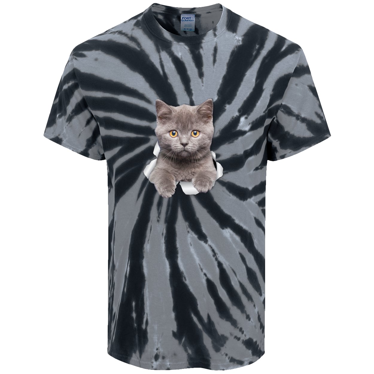 PC147 Port & Company Tie-Dye Tee - Black