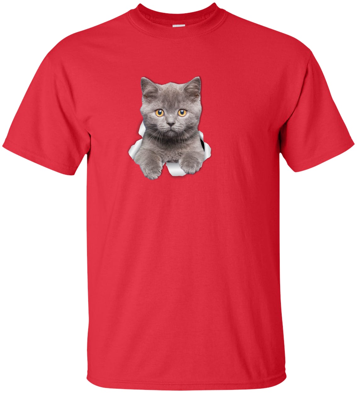 G200T Gildan Mens Tall Ultra Cotton Tee - Red