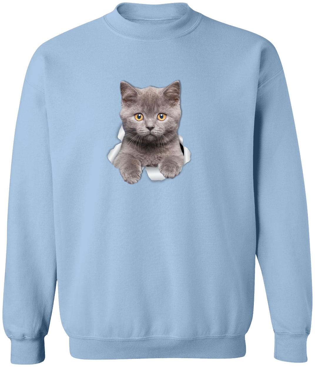 G180 Gildan Crewneck Pullover Sweatshirt - Light Blue