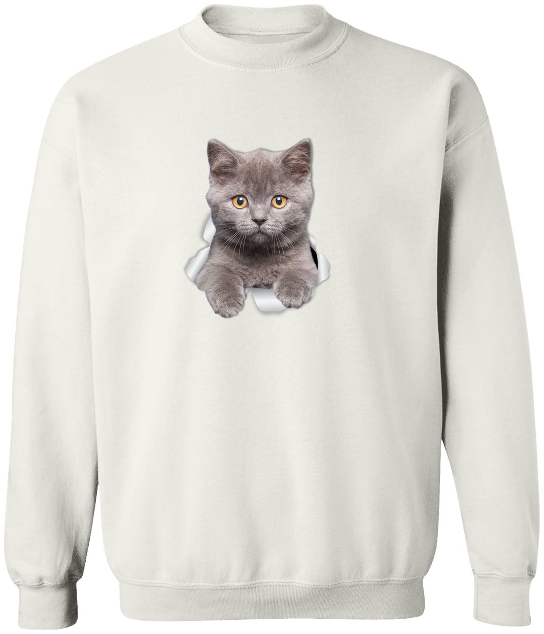 G180 Gildan Crewneck Pullover Sweatshirt - White