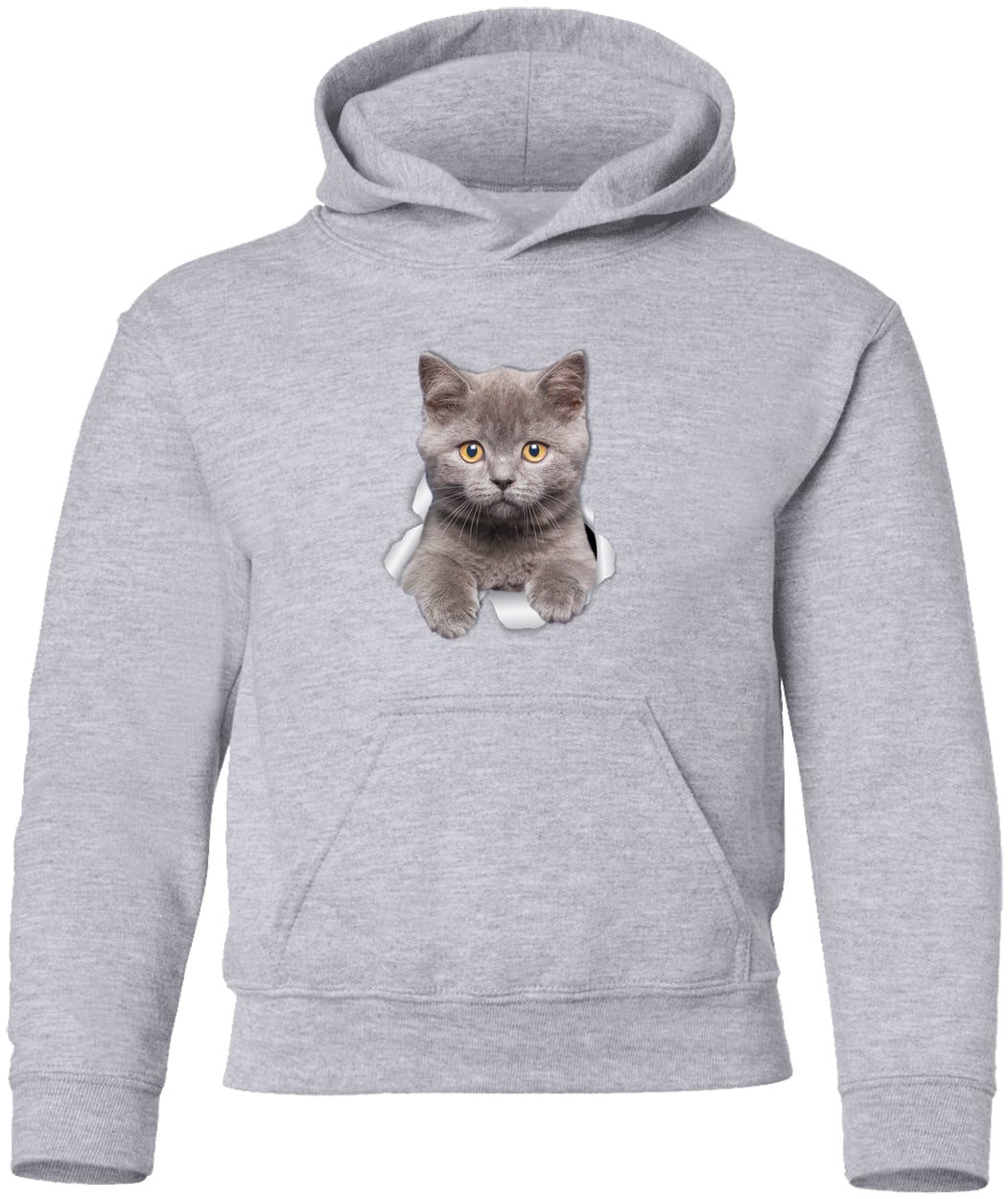 G185B Gildan Youth Pullover Hoodie - Sport Grey