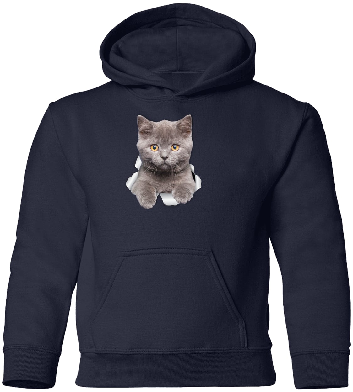 G185B Gildan Youth Pullover Hoodie - Navy