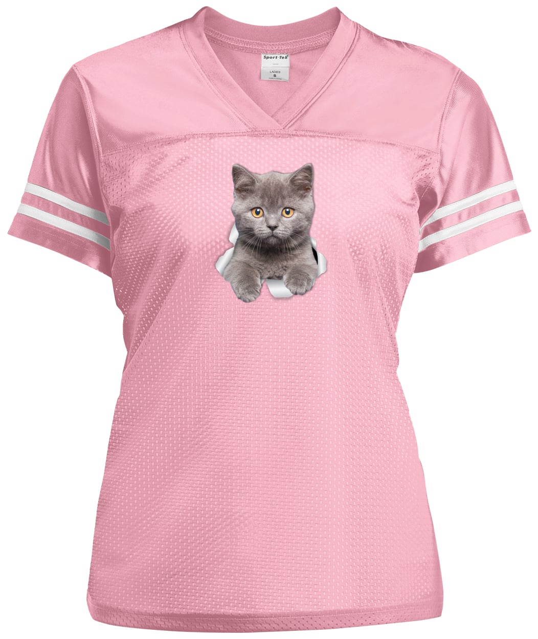 LST307 Sport-Tek Ladies' Replica Jersey - Light Pink/White