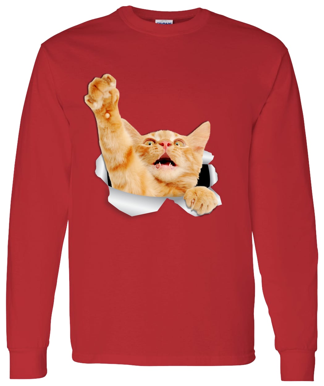 G540 LS T-Shirt 5.3 oz. - Red