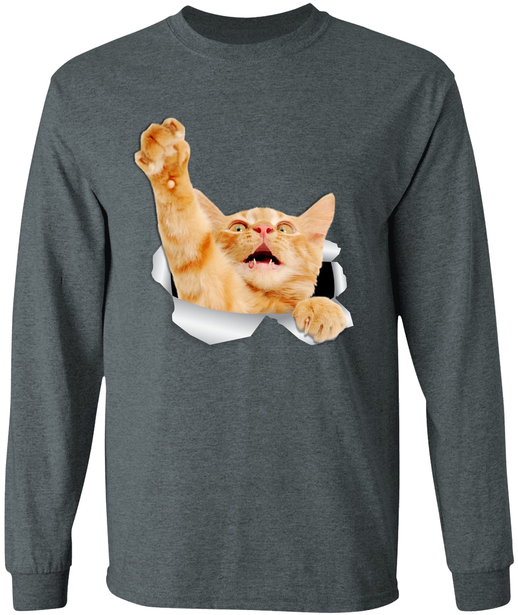 G540 LS T-Shirt 5.3 oz. - Dark Heather