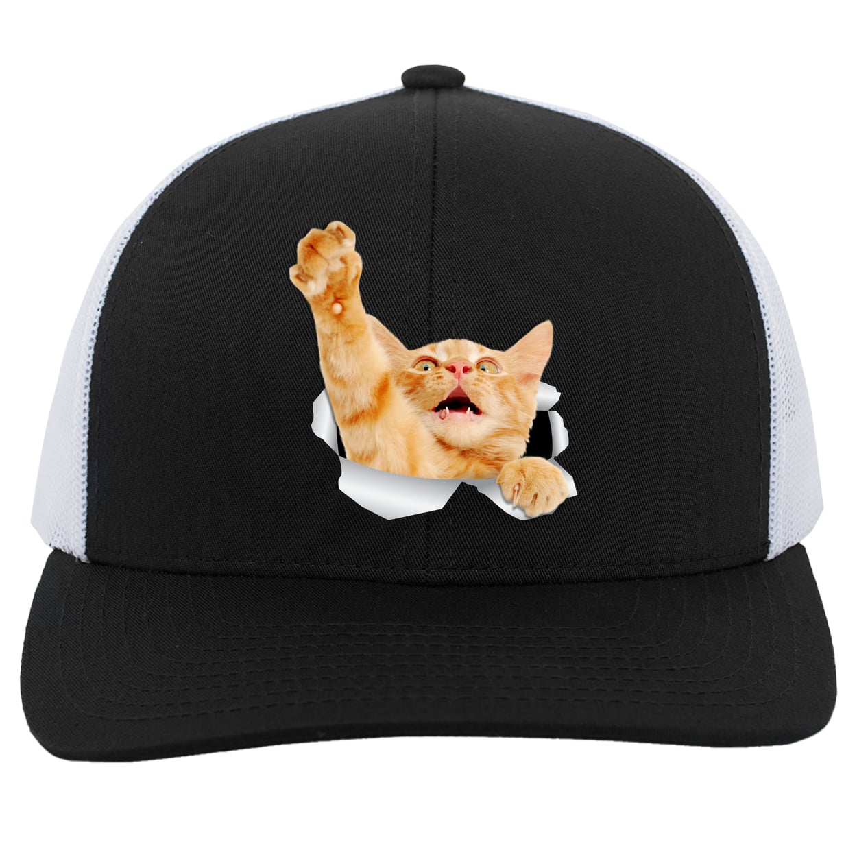 104C Trucker Snap Back - Black/White
