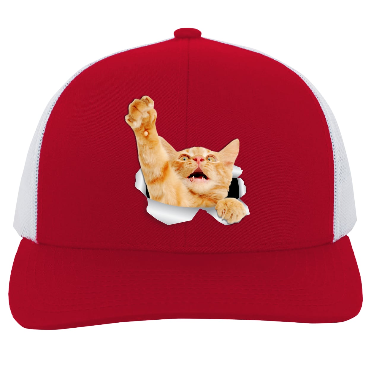 104C Trucker Snap Back - Red/White
