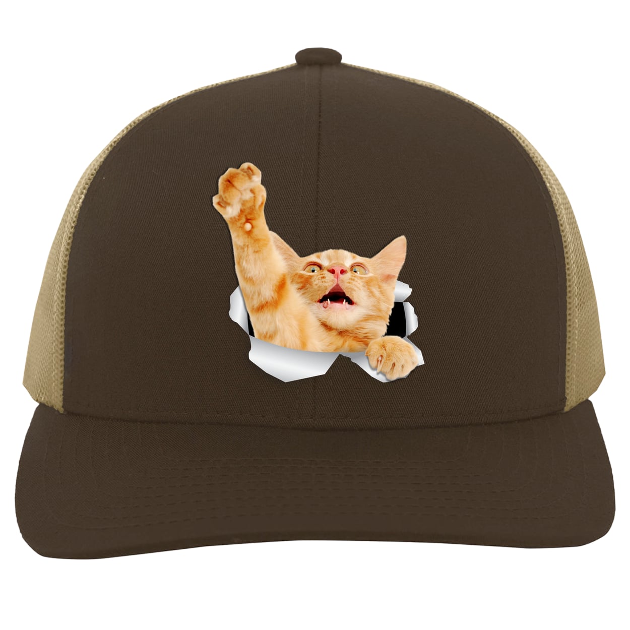 104C Trucker Snap Back - Brown/Khaki