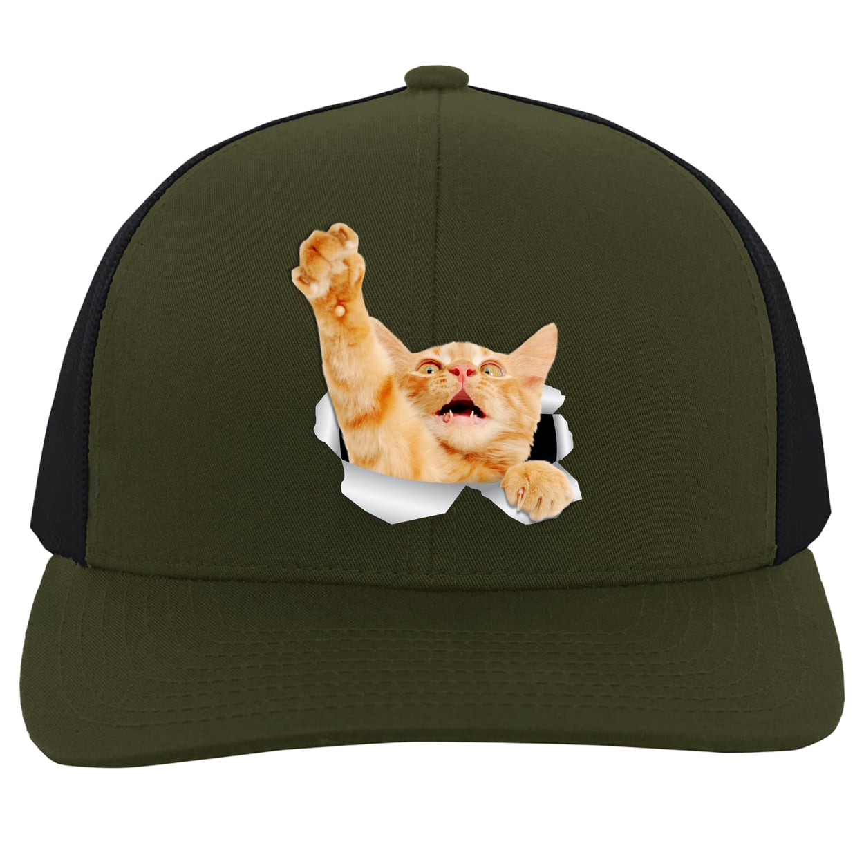 104C Trucker Snap Back - Moss/Charcoal
