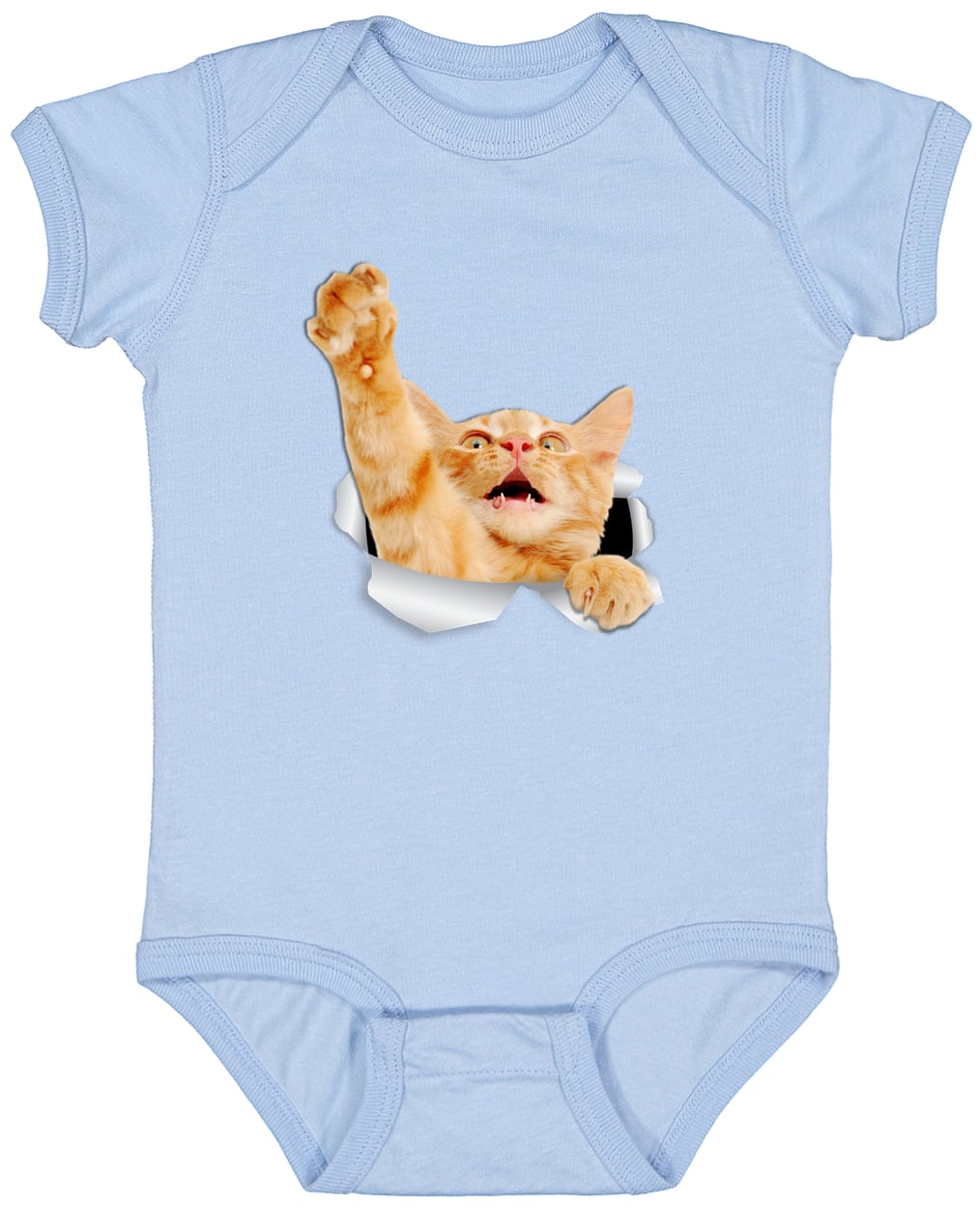 4424 Infant Fine Jersey Bodysuit - Light Blue