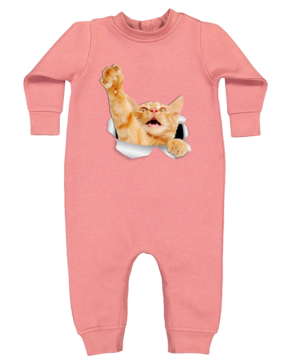 4447 Rabbit Skins Infant Fleece One-Piece Bodysuit - Mauvelous