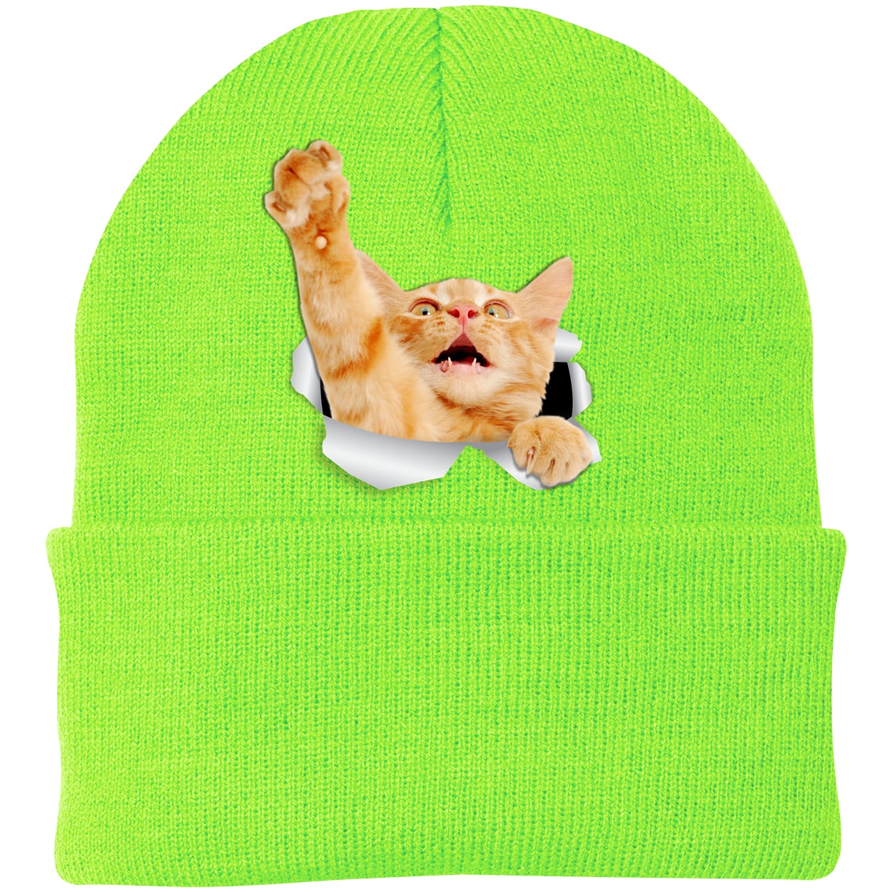 CP90 Port & Company Knit Beanie - Neon Green
