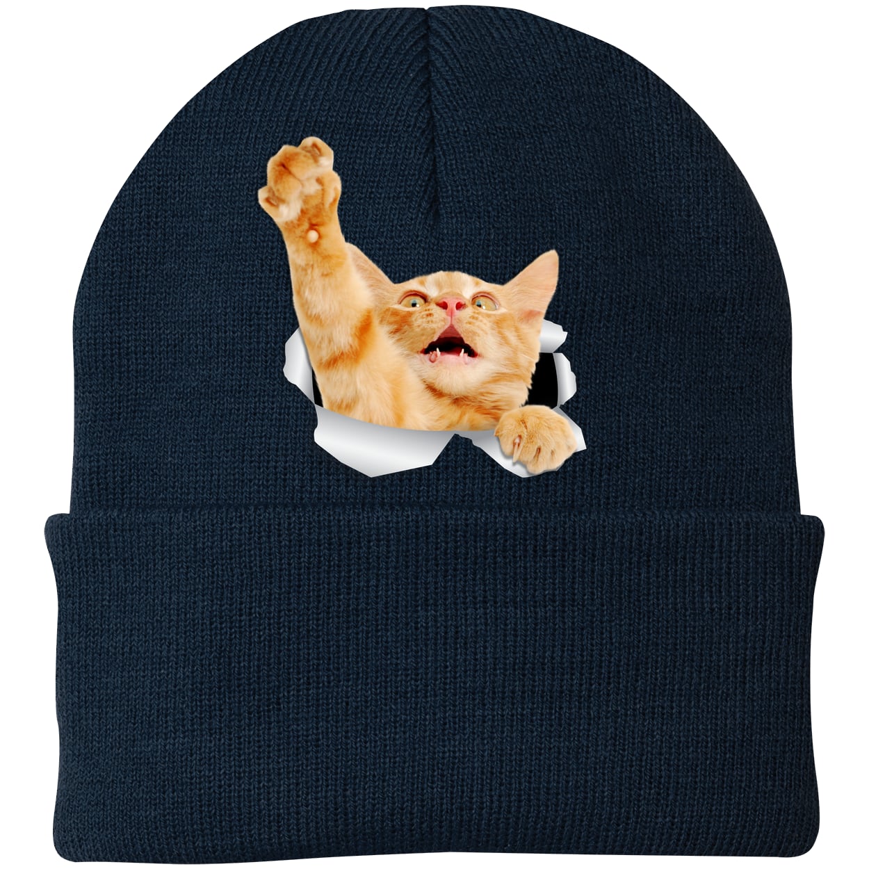 CP90 Port & Company Knit Beanie - Navy