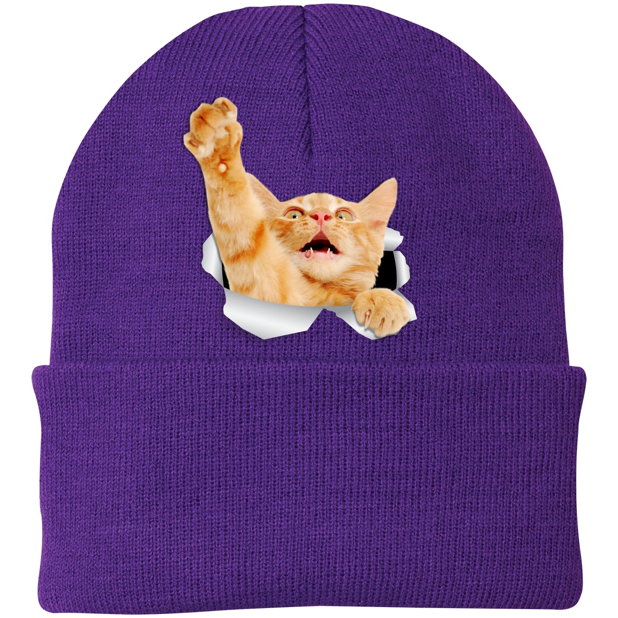 CP90 Port & Company Knit Beanie - Athletic Purple