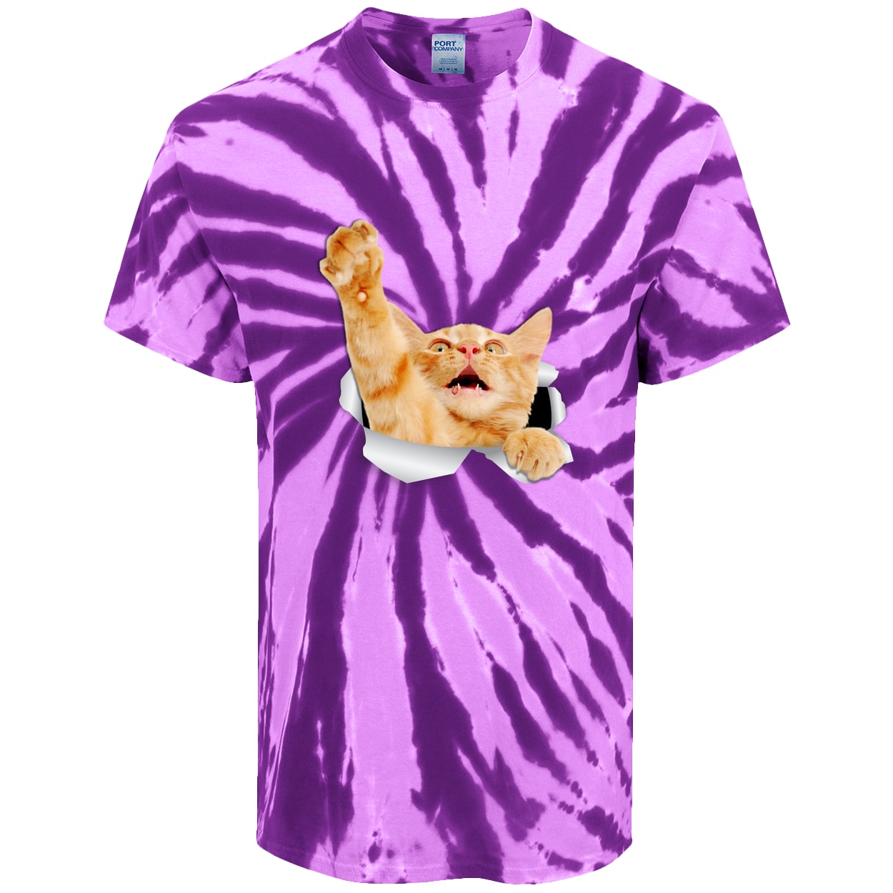 PC147 Port & Company Tie-Dye Tee - Purple