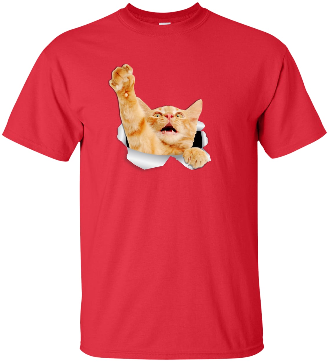 G200T Gildan Mens Tall Ultra Cotton Tee - Red