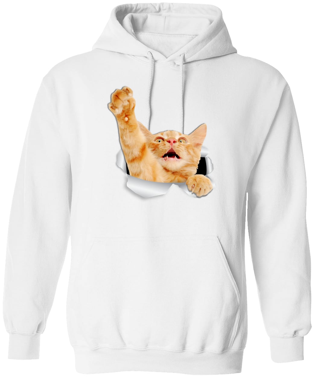 G185 Gildan Pullover Hoodie - White