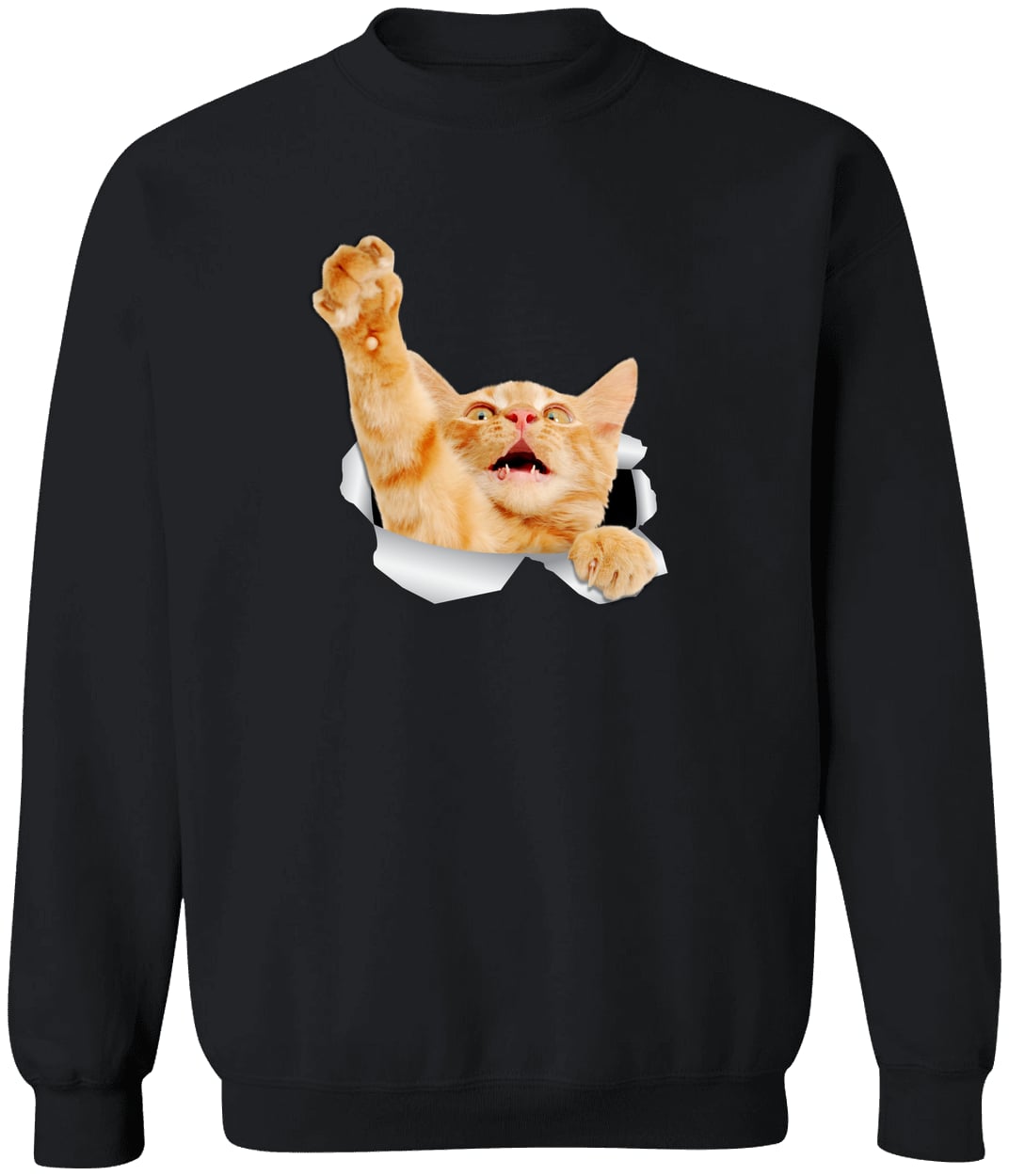 G180 Gildan Crewneck Pullover Sweatshirt - Black