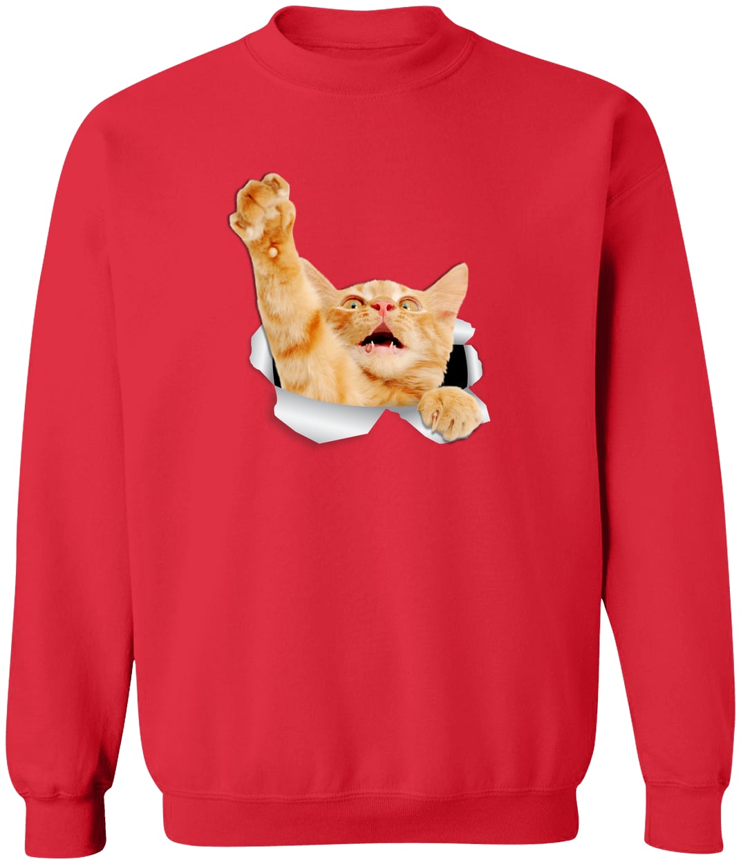 G180 Gildan Crewneck Pullover Sweatshirt - Red