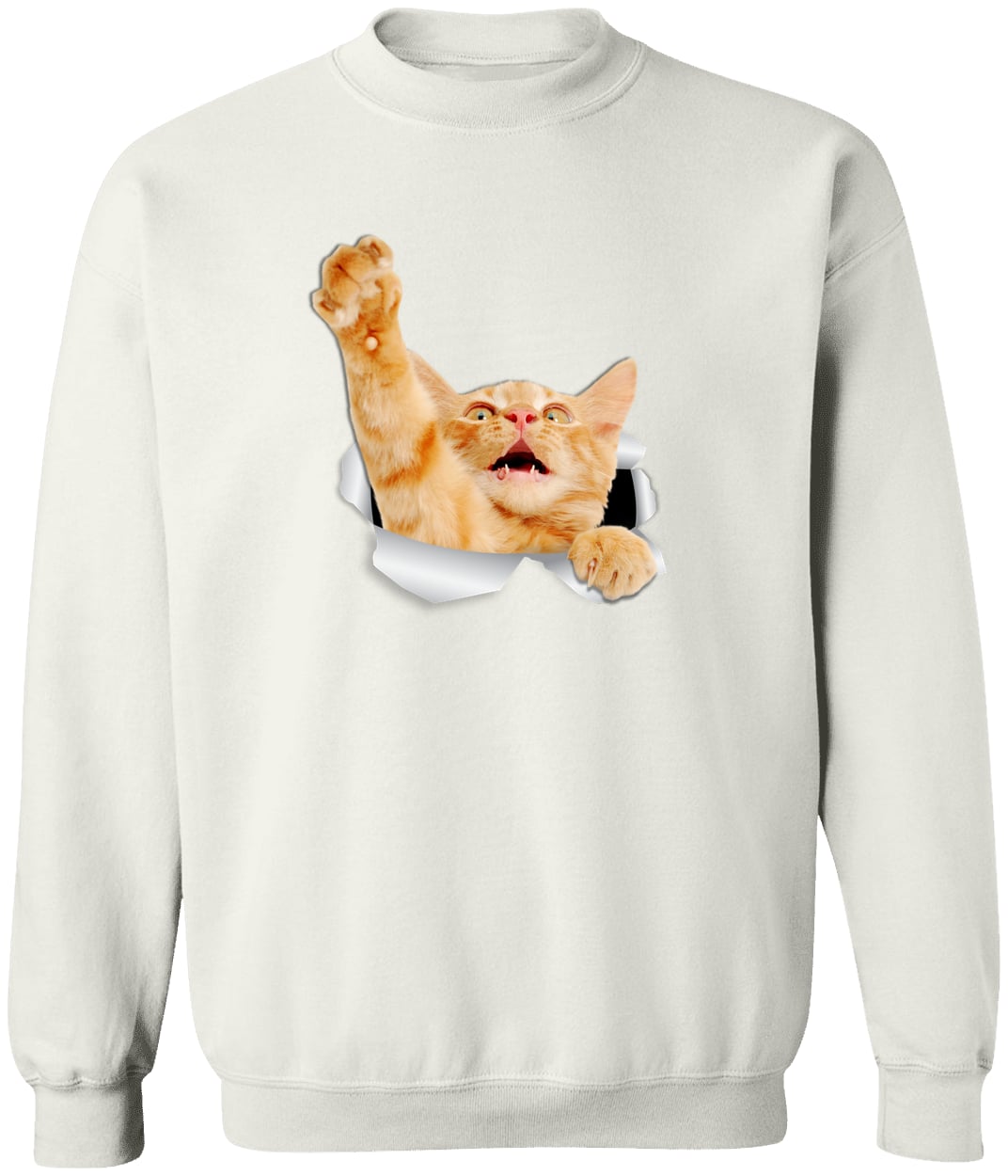 G180 Gildan Crewneck Pullover Sweatshirt - White