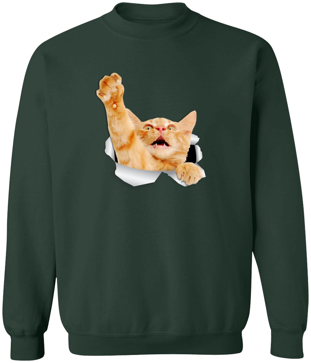 G180 Gildan Crewneck Pullover Sweatshirt - Forest Green