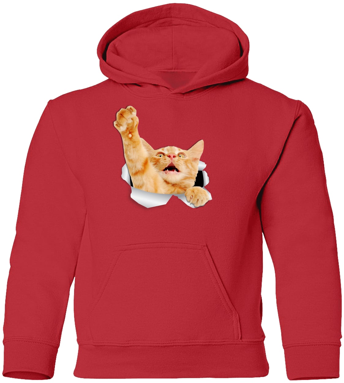 G185B Gildan Youth Pullover Hoodie - Red