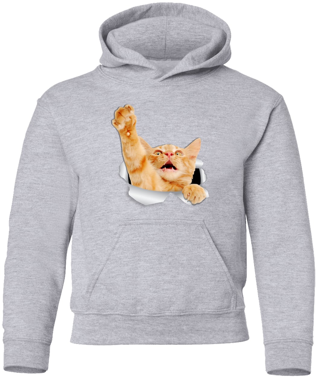G185B Gildan Youth Pullover Hoodie - Sport Grey