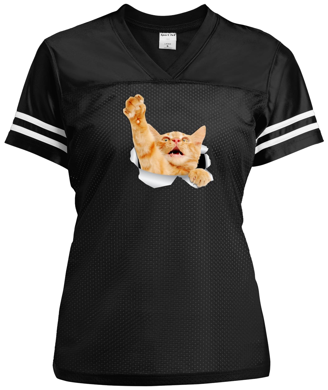LST307 Sport-Tek Ladies' Replica Jersey - Black/White