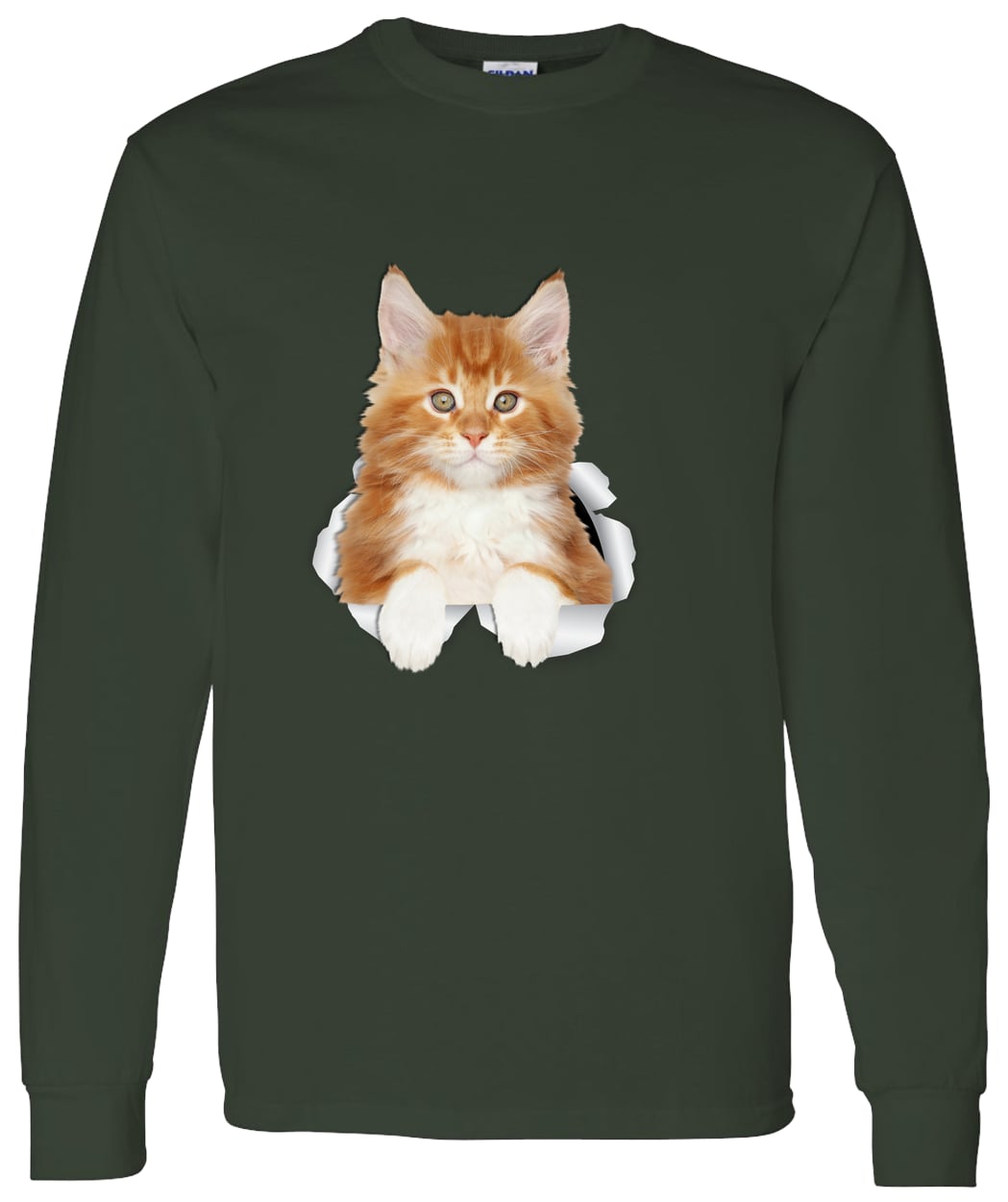 G540 LS T-Shirt 5.3 oz. - Forest Green