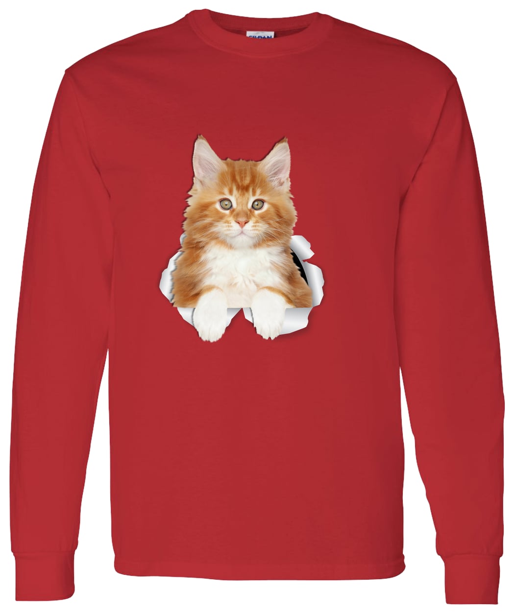 G540 LS T-Shirt 5.3 oz. - Red