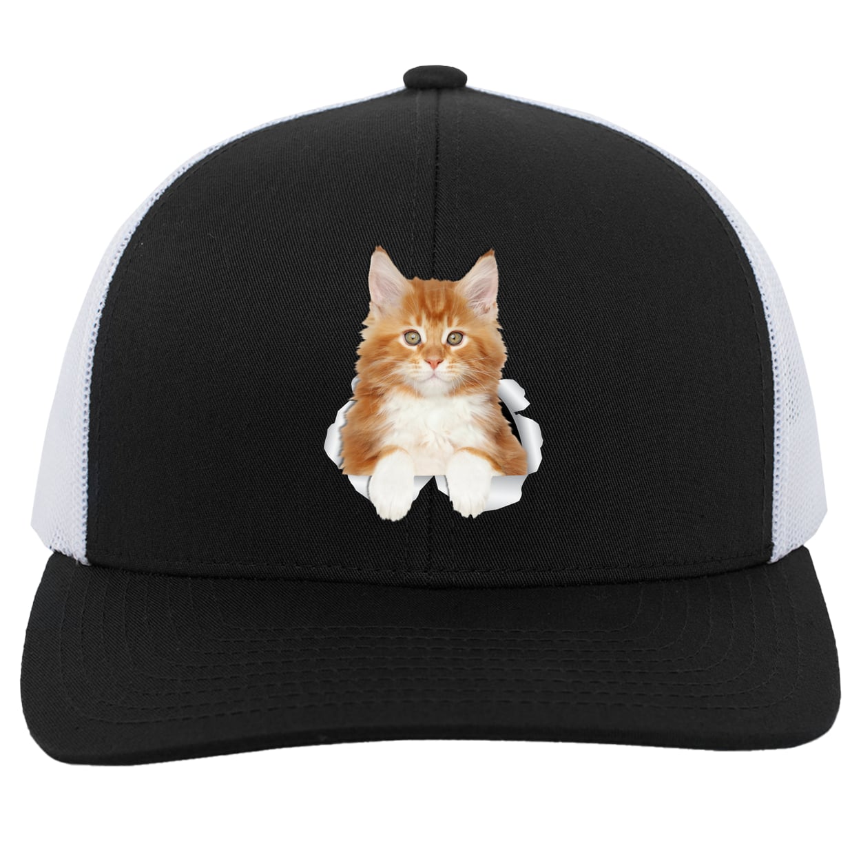 104C Trucker Snap Back - Black/White