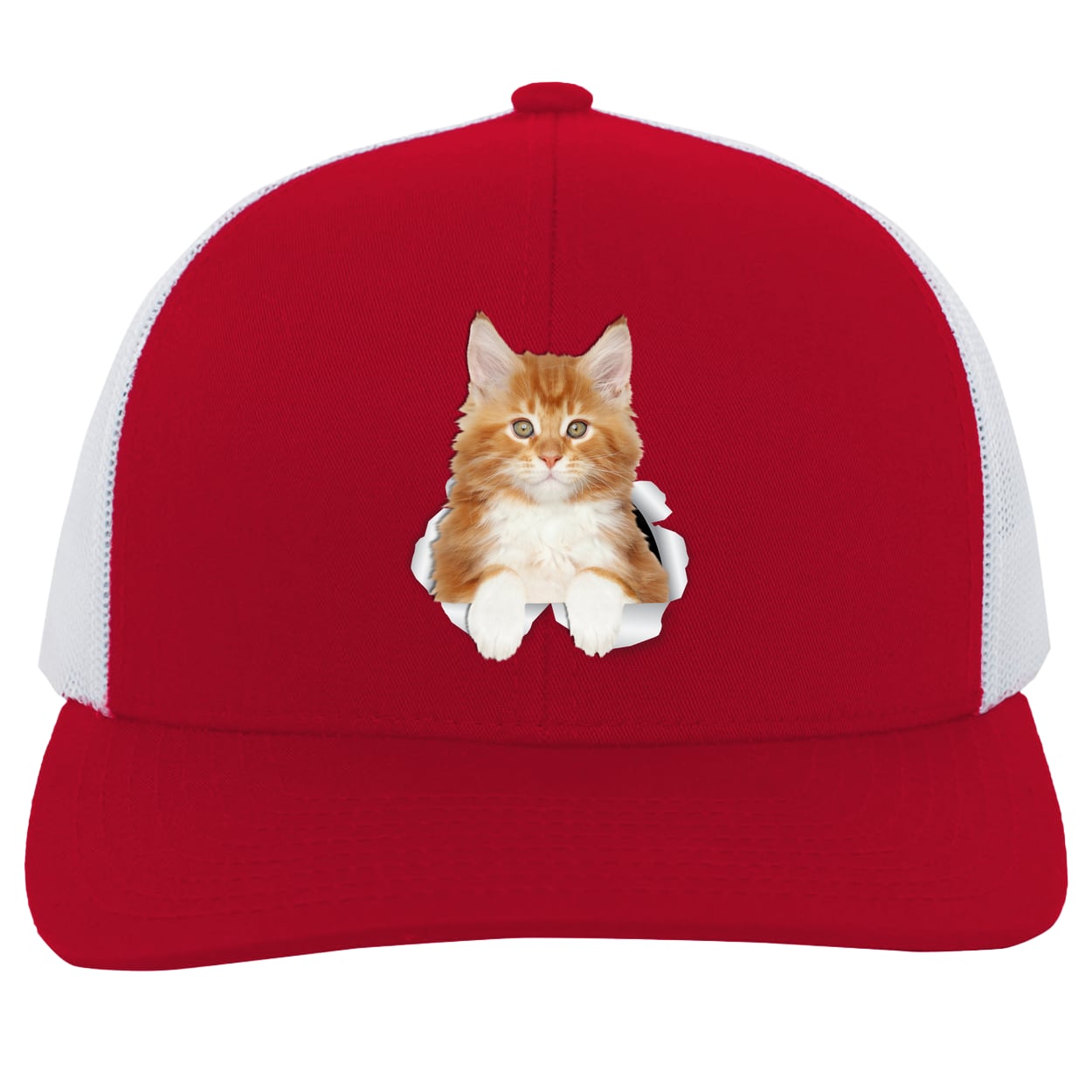 104C Trucker Snap Back - Red/White