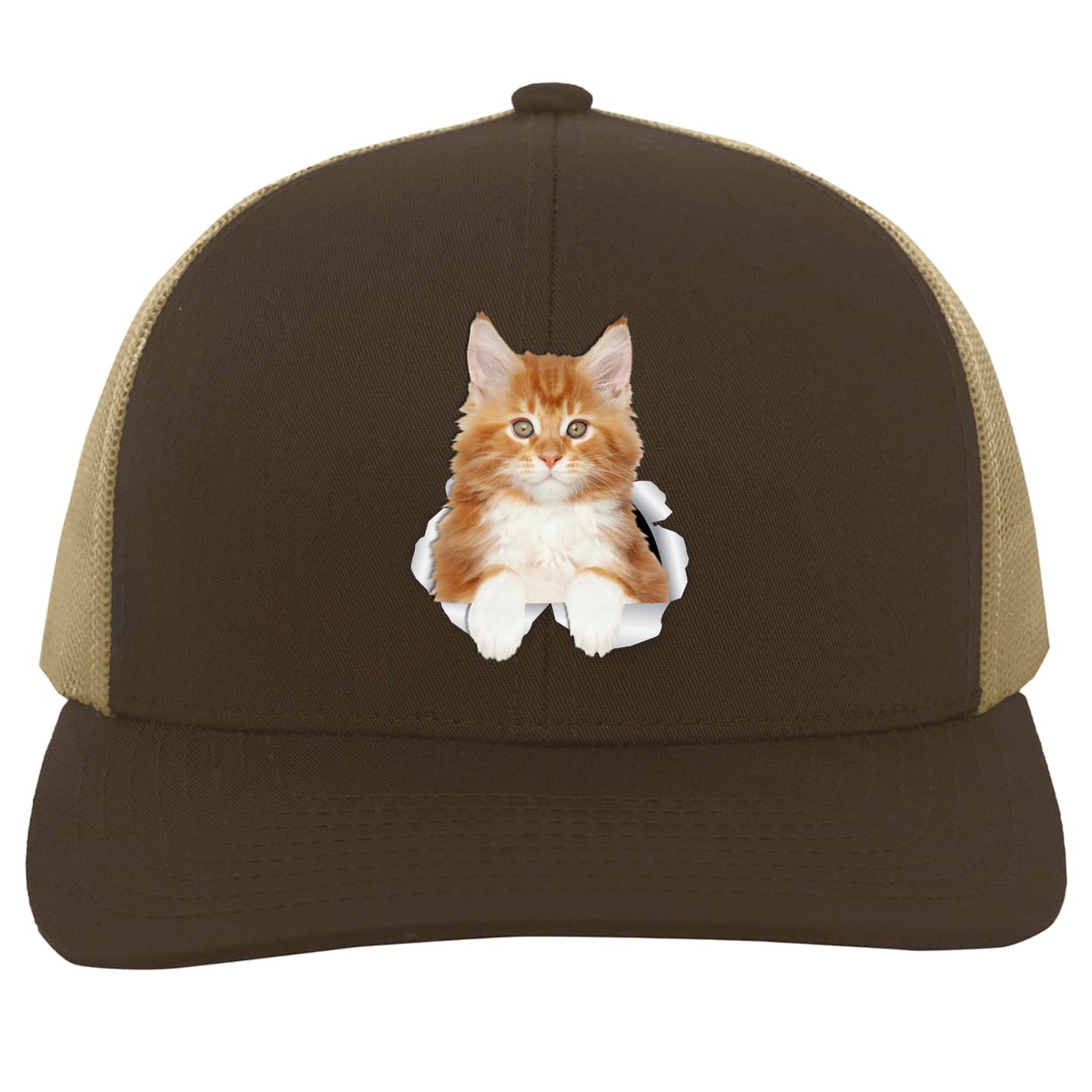 104C Trucker Snap Back - Brown/Khaki