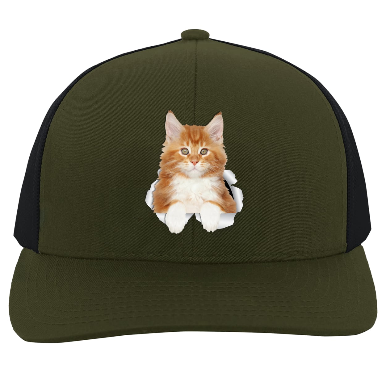 104C Trucker Snap Back - Moss/Charcoal