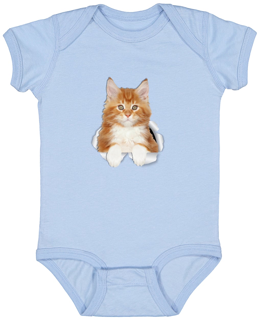 4424 Infant Fine Jersey Bodysuit - Light Blue