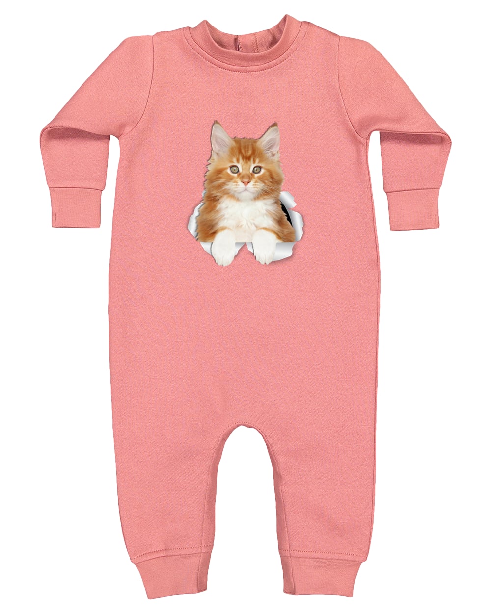 4447 Rabbit Skins Infant Fleece One-Piece Bodysuit - Mauvelous