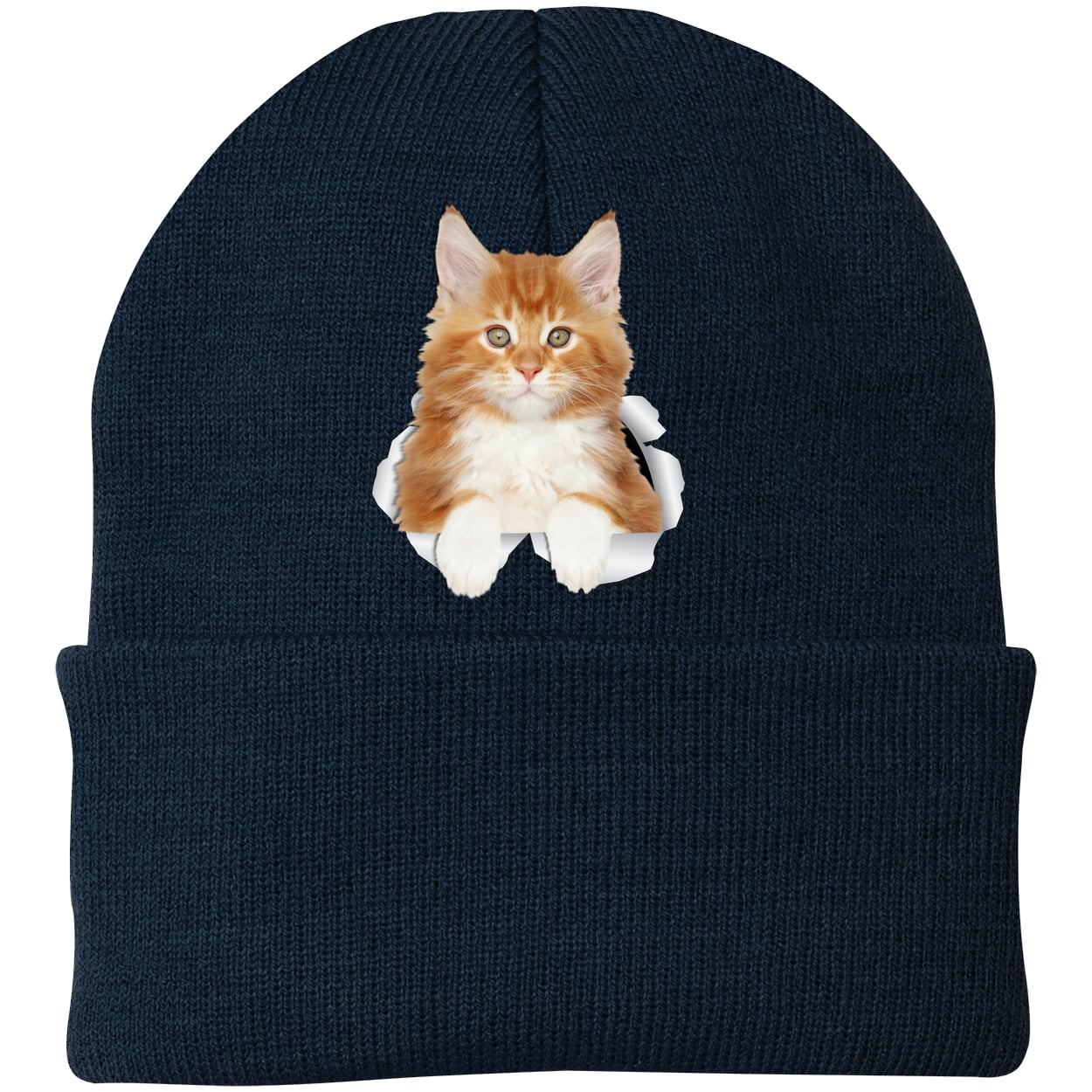CP90 Port & Company Knit Beanie - Navy