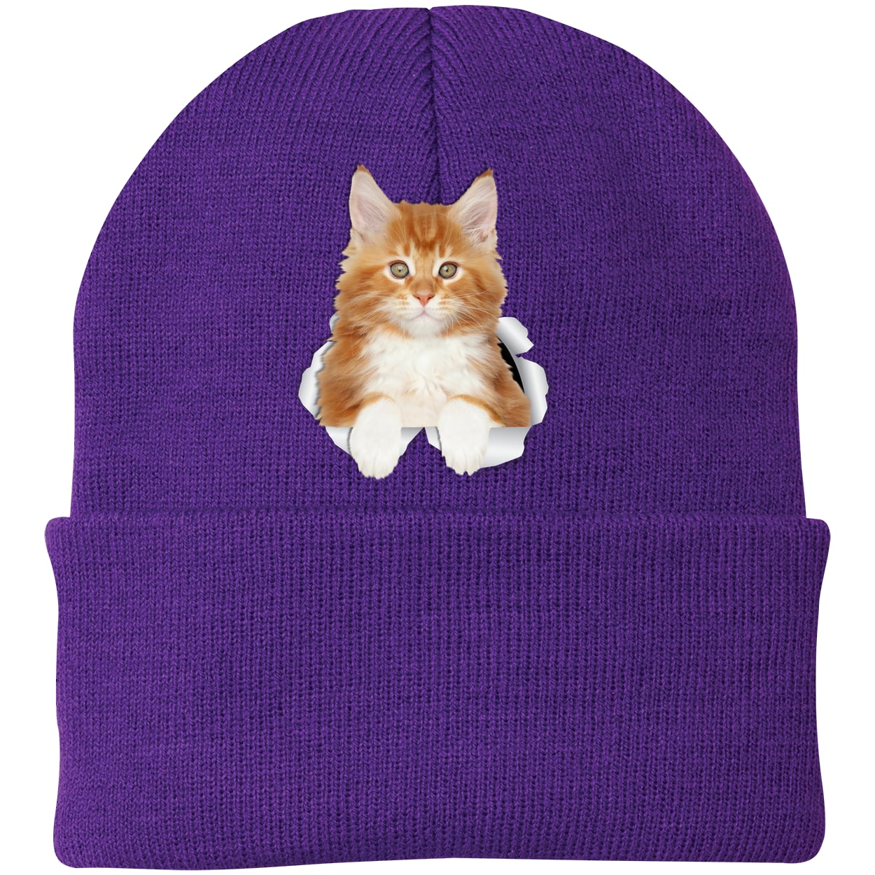 CP90 Port & Company Knit Beanie - Athletic Purple