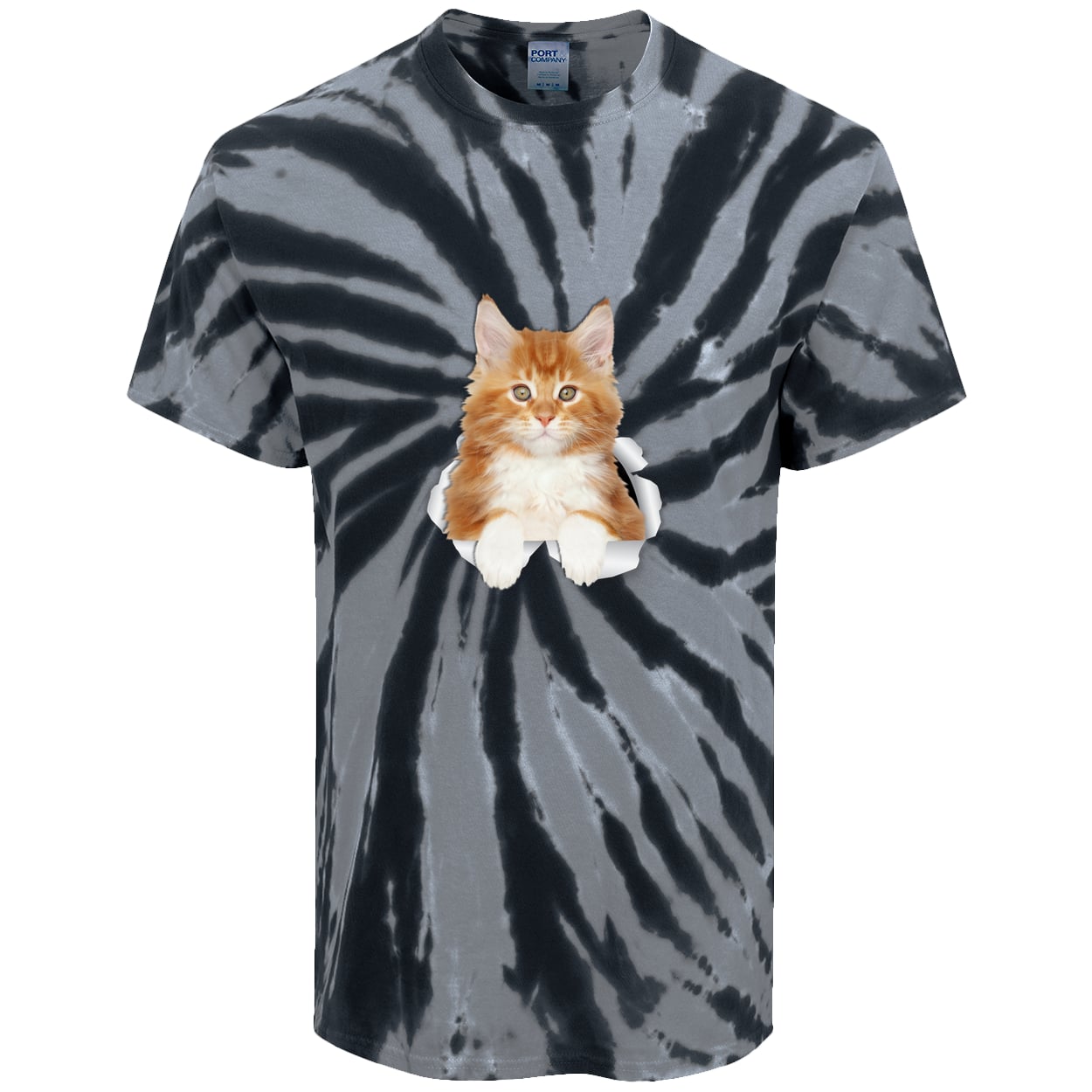 PC147 Port & Company Tie-Dye Tee - Black