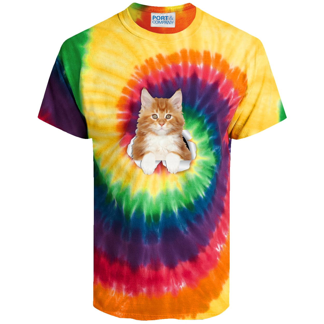PC147 Port & Company Tie-Dye Tee - Rainbow