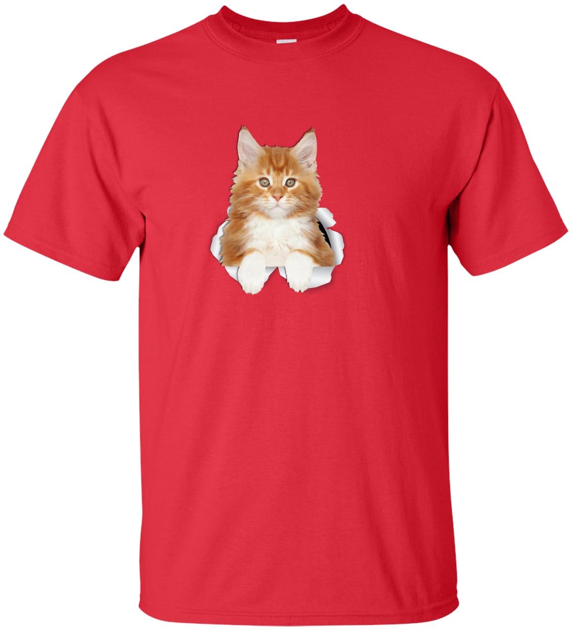 G200T Gildan Mens Tall Ultra Cotton Tee - Red