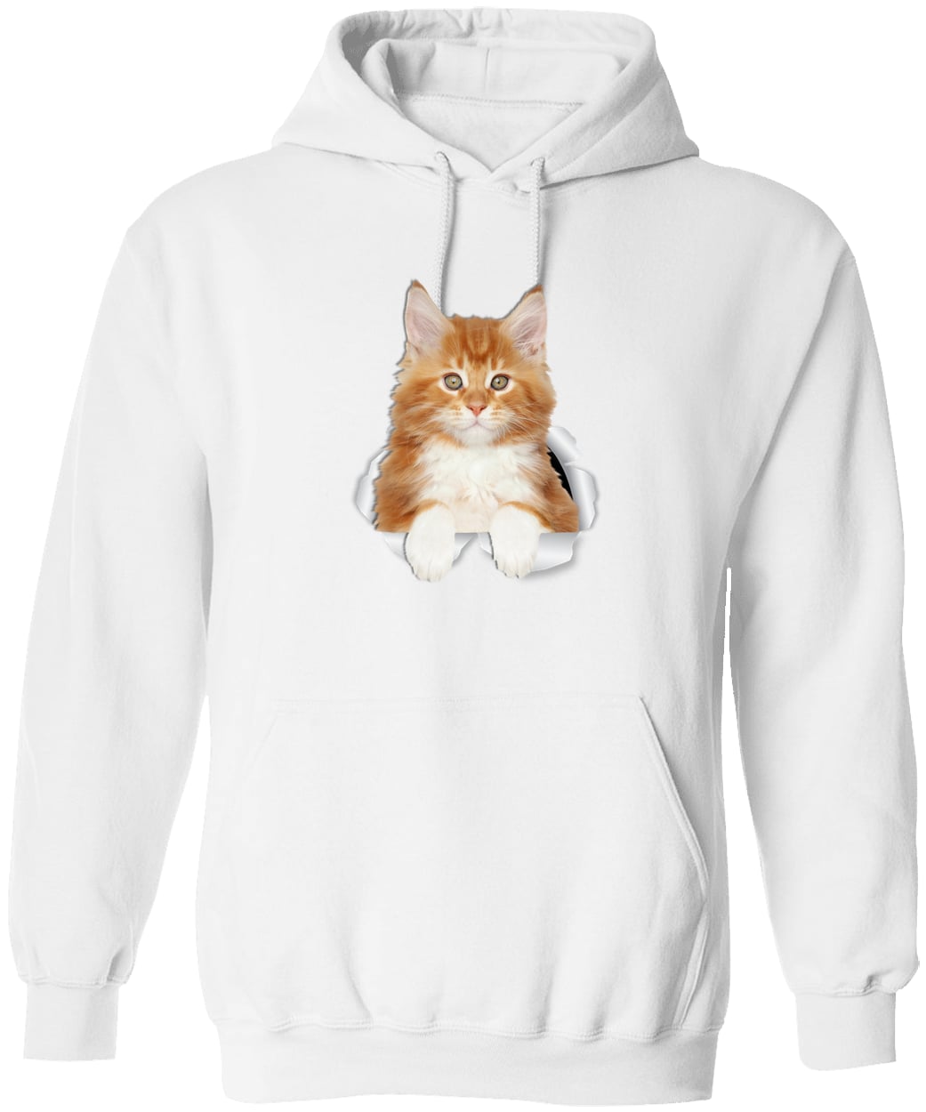 G185 Gildan Pullover Hoodie - White