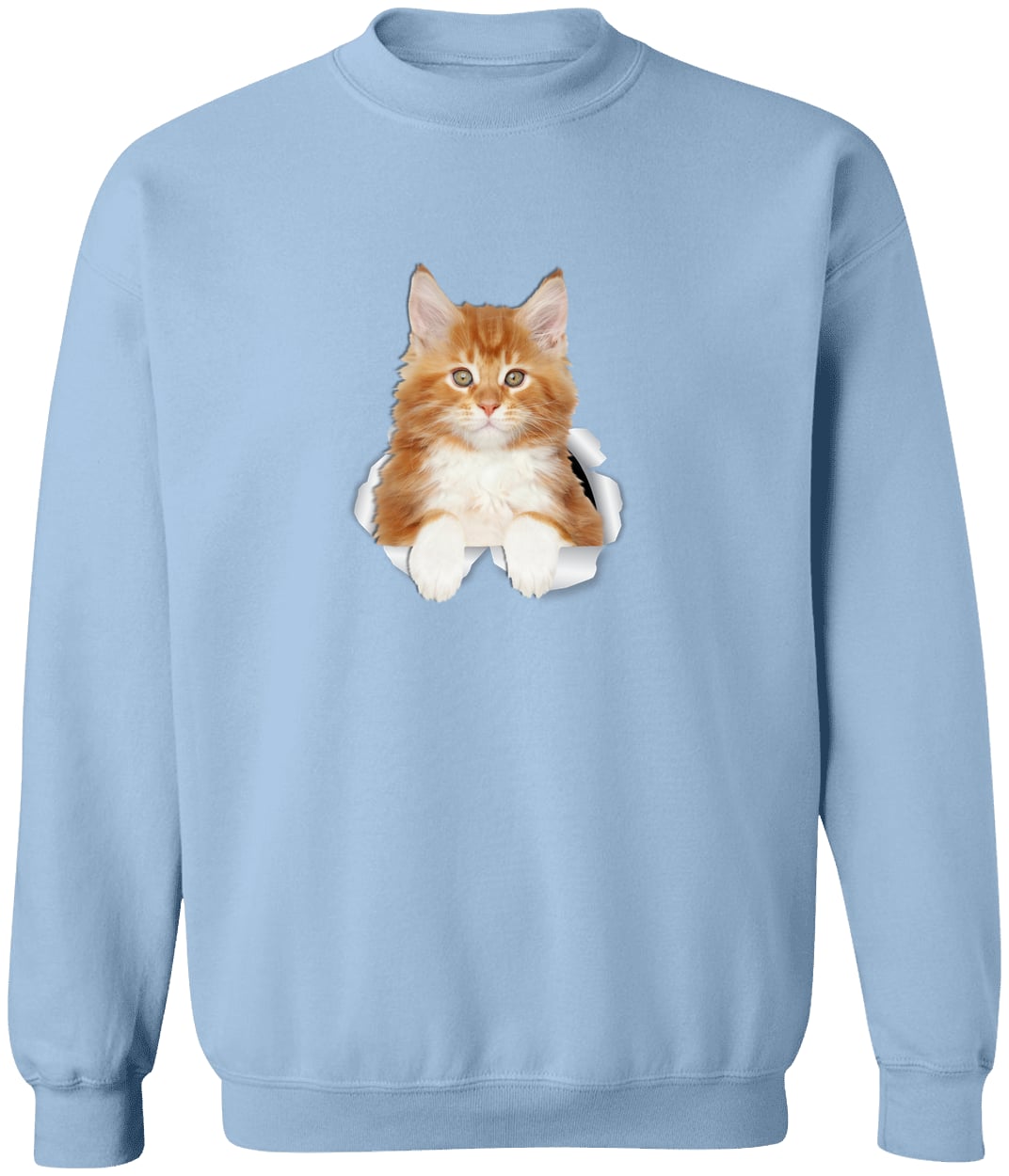 G180 Gildan Crewneck Pullover Sweatshirt - Light Blue