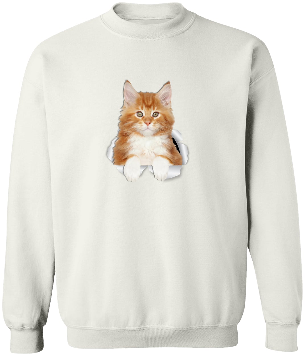 G180 Gildan Crewneck Pullover Sweatshirt - White