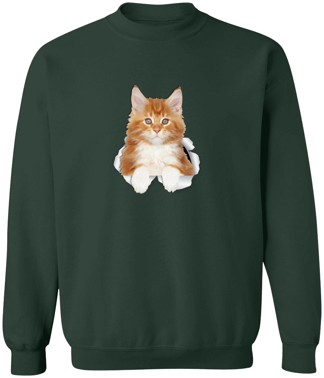G180 Gildan Crewneck Pullover Sweatshirt - Forest Green